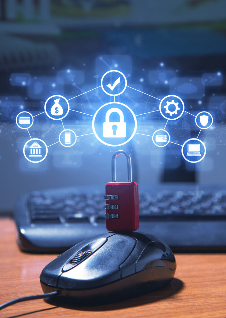 concept internet security network technology data security