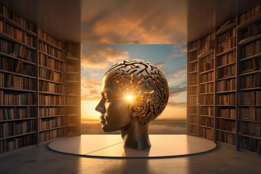 intelligence head design mind brain idea book background education human concept learning