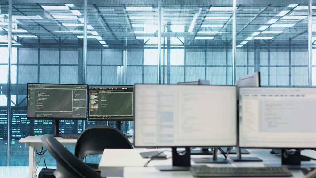 scripts running desktop pc monitors upgrading servers data center